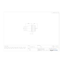 SMC DM Series Soft Nylon Polyurethane Tube Multi-Connector with Single Side Cover, 6mm Tube OD, 12 Connecting Tubes