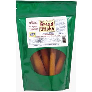 Dixie Carb Counters Low Carb Garlic Parmesan Bread Sticks 4 oz. Bag by Dixie Carb Counters