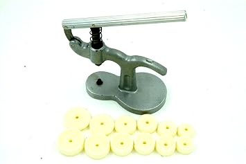 【クリックで詳細表示】時計 裏蓋 挿入器 裏蓋閉め はめ込み アルミ製 コマ 6セット： 腕時計