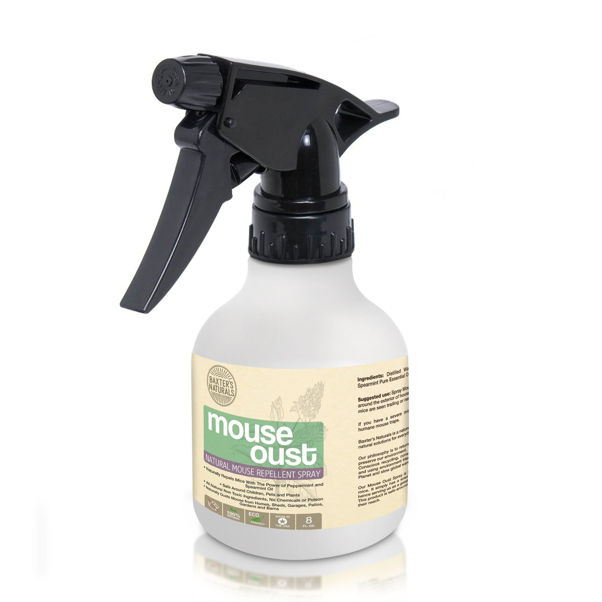 Natural Mice Repellent Spray Concentrated 8oz Formula Ecofriendly Humane Mo... eBay