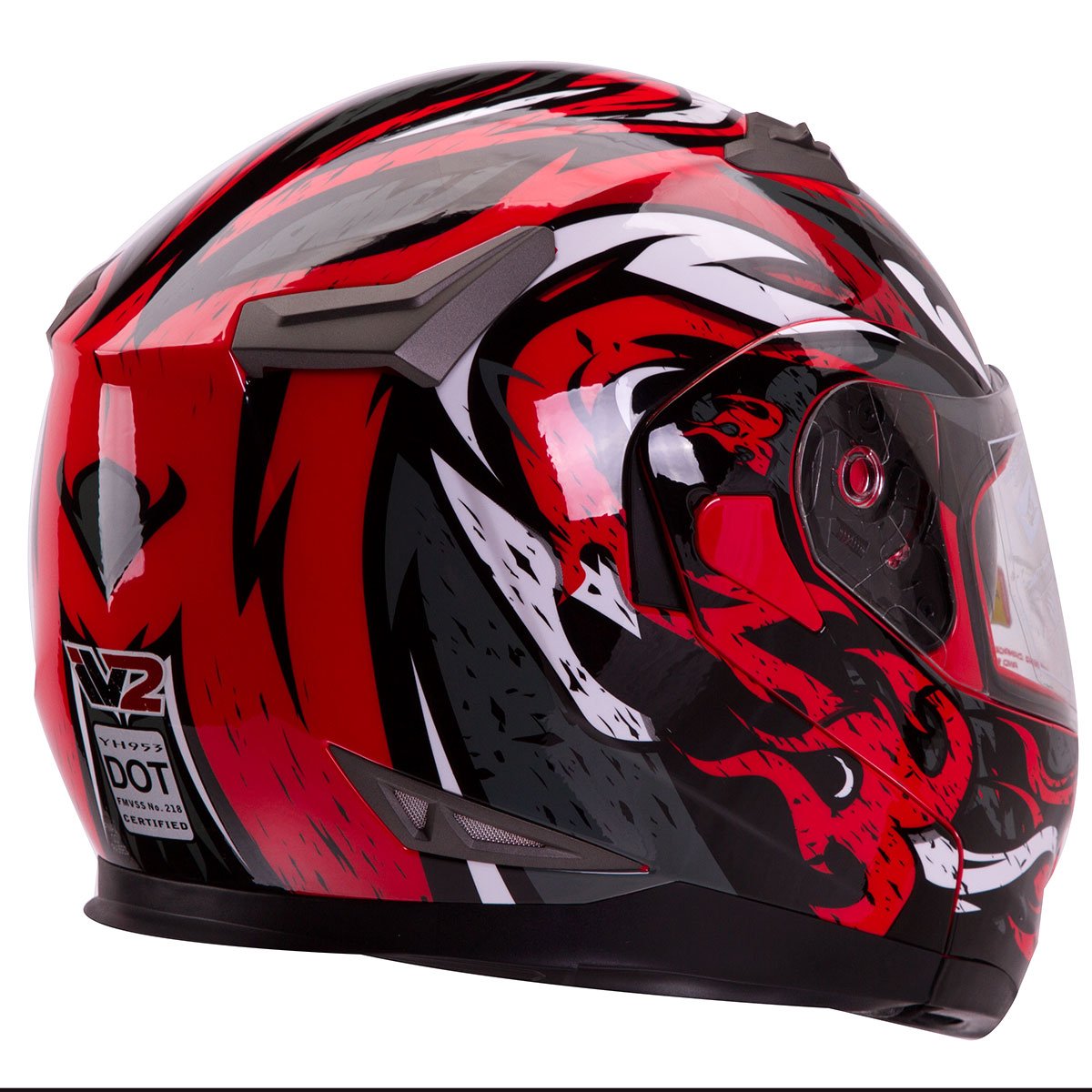 VIPER Modular Dual Visor Motorcycle / Snowmobile Helmet DOT Approved (IV2 Model