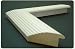 Wide White Stepped Solid Wood Frame - 'Steeplechase'