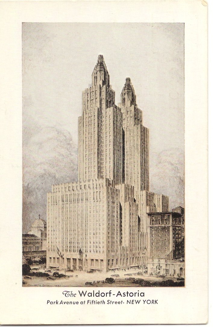 Amazon.com : 1950s Vintage Postcard - The Waldorf-Astoria Hotel ...