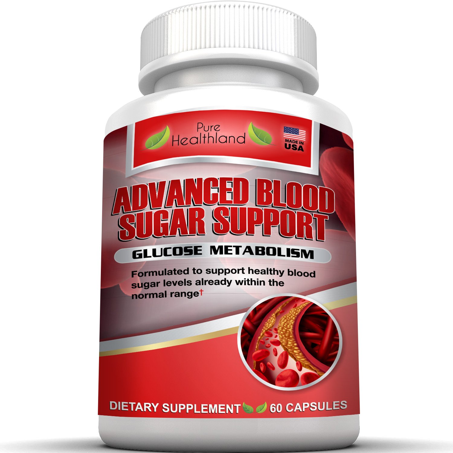Blood Sugar Control Support Supplement With Vitamins Herbs Banaba