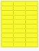 Address Label Fluorescent Yellow 100 Sheets