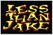 Less Than Jake - Yellow and Red Logo on Black - Sticker / Decal