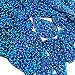 Sequin Tear Drop 1.5 inch Sapphire Blue Glitter Hologram Multi Reflective Metallic Couture Loose Paillettes. Made in USA.