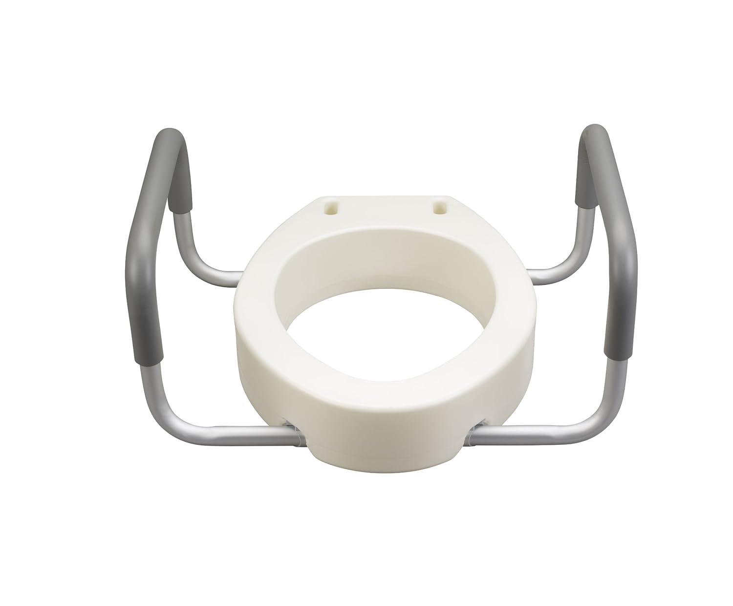 Drive Medical Raised Toilet Seat Elongated with Removable Arms , New