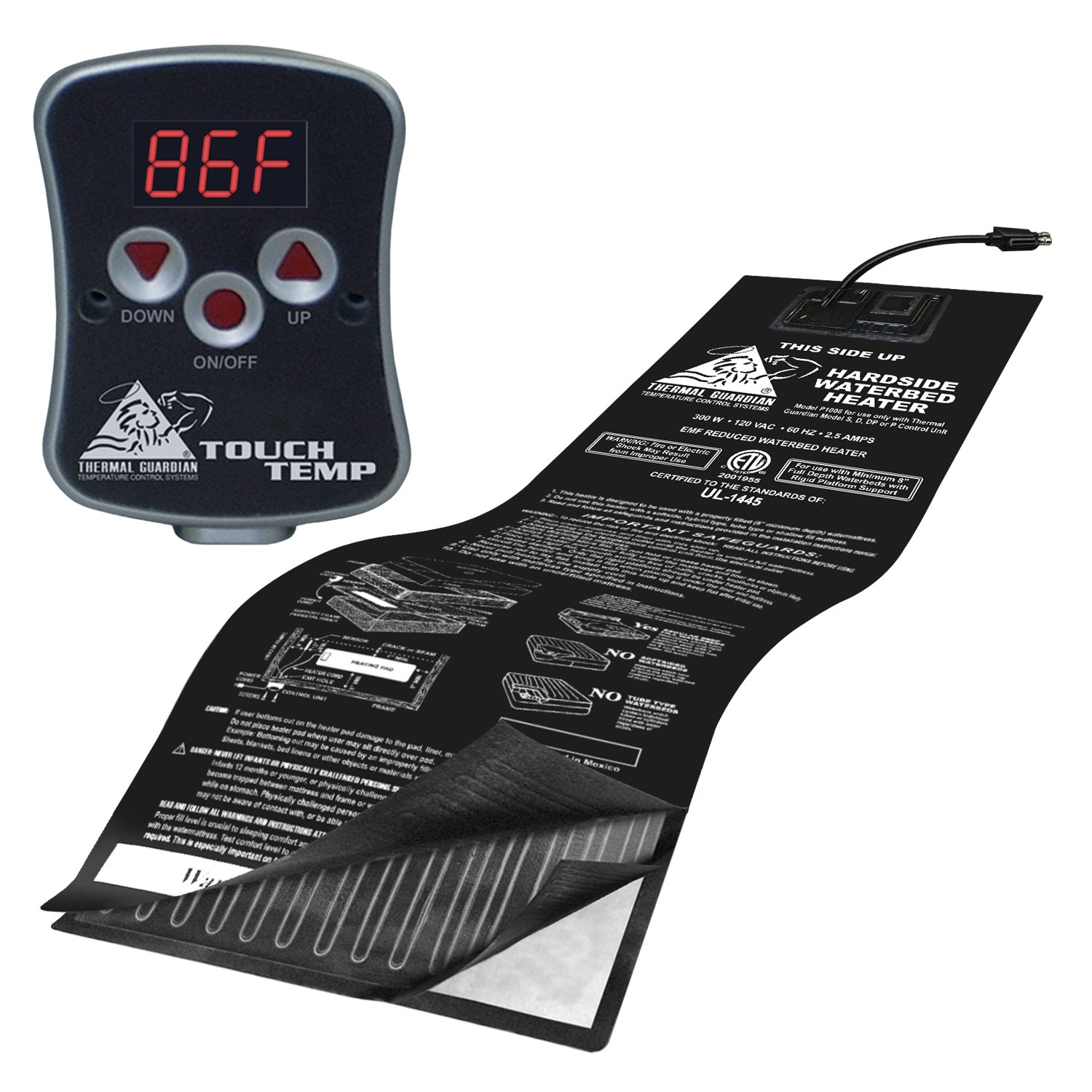 InnoMax Thermal Guardian Touch Temp Solid State Waterbed Heater, Full