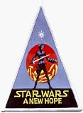  : Star Wars - A New Hope Triangle Logo - Embroidered Iron On or Sew On Patch
