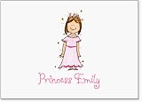 Brunette Princess Children's Stationery