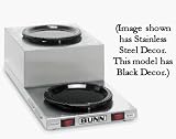 BUNN 11402.0006 Coffee Decanter WL2 Warmer 120V BLACK