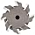 Niagara Cutter TS109 T-Slot Shank Type Cutter, High Speed Steel, Uncoated (Bright), Weldon Shank, 10 Helix Angle, 1-1/4" Cutter Diameter, 8 Tooth, 31/64" Width