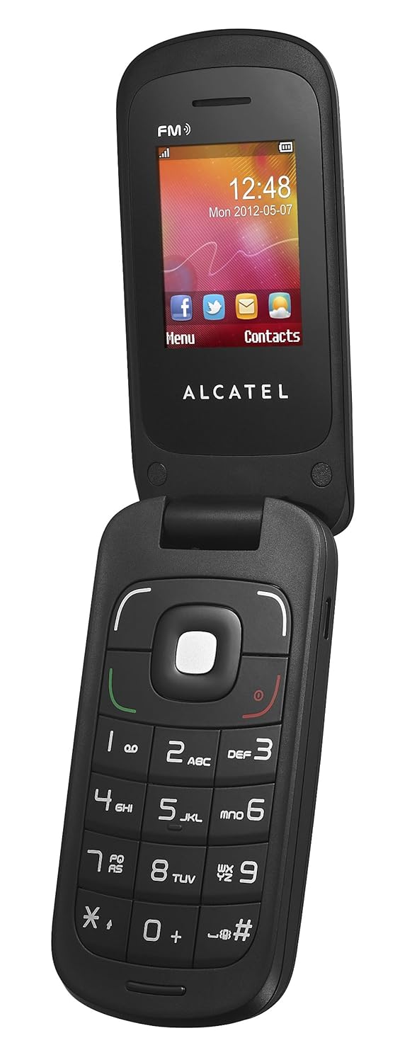 Alcatel 668 sw SimFlip Phone BLACK Cheap Basic Unlocked eBay