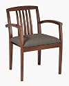 2 Pack Light Chair Leg Chairs with Wood Back Slat By Office Star