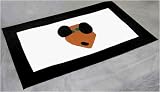 Melia Canvas Pet Placemat- Funny Dog Face Design - SMALL