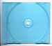 10 Transparent Fluorescent Blue Colored Replacement CD Trays / Inserts for CD Jewel B...