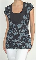 Osaka Cap Sleeve Maternity and Nursing Top