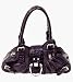 Parinda Daffodil Croco Embossed Handbag - Plum