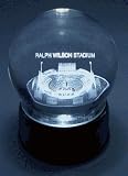 Ralph Wilson Stadium Etched In Crystal Ball, Base Musical & Lit. you Gotta Be A Football Hero Plays
