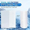 Fexhull PFS2448-EC DE Filter Grids 48 Sq.Ft, Universal Grid Set Fit for Jandy 