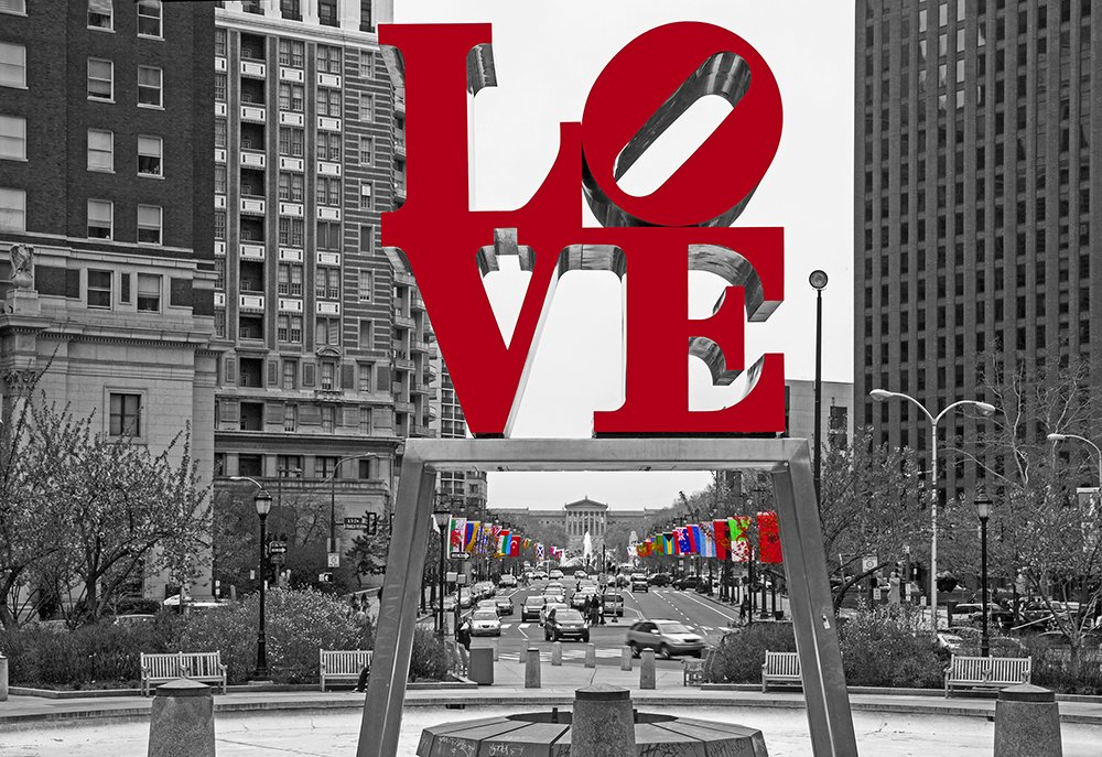 Amazon.com: Philadelphia Sports LOVE Canvas Art (12x12): Posters ...