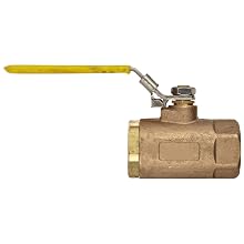 Dixon BBV100LV Brass Safety Vented Ball Valve, 1" NPT Female
