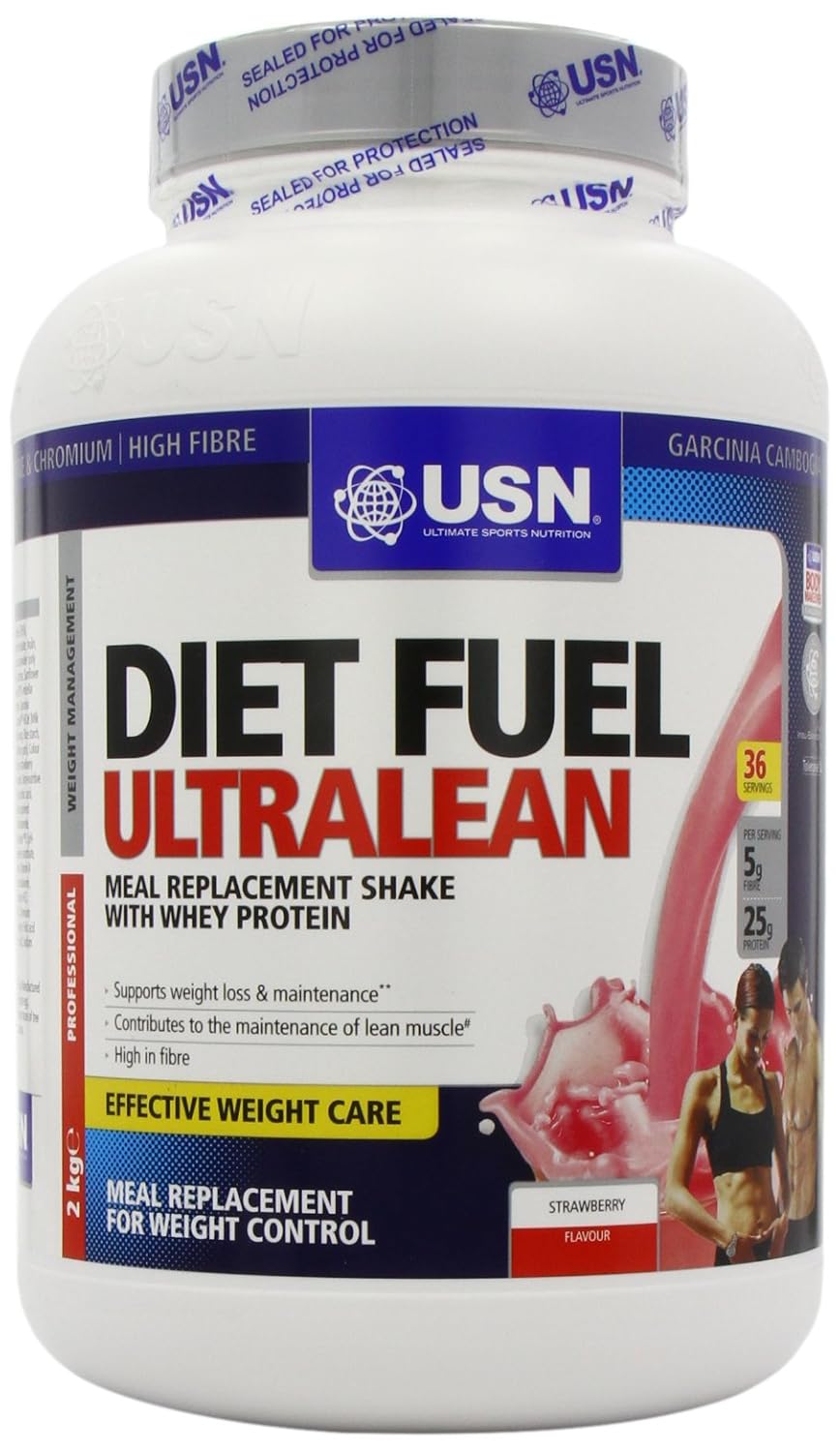 USN DIET FUEL ULTRALEAN LOW FAT MEAL REPLACEMENT 2KG + FREE PHD SHAKER