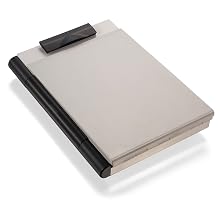 Officemate  Recycled Clipboard Storage/Forms Holder, Plastic, Top Opening, Black/Gray (83356)