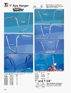 Ape Hanger W/Indents- Chrome- 14