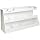 TrippNT 50014 White PVC Plastic Deluxe BenchBooster Workstation, 17 Compartments, 24" Width x 12" Height x 8.25" Depth
