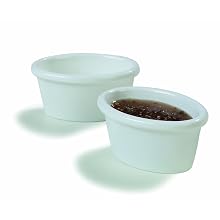 Carlisle S31202 White 3 Oz. Oval Ramekin (Case of 48)