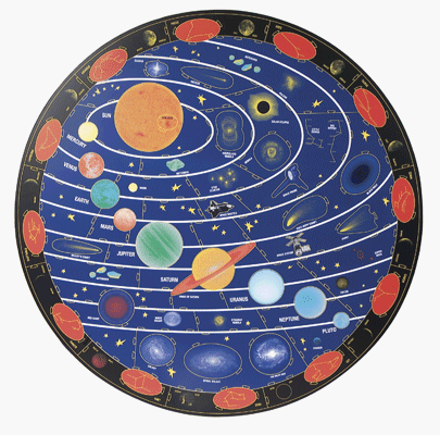 Childrens Toyshop  Toys : Giant Foam Solar System Map Puzzle