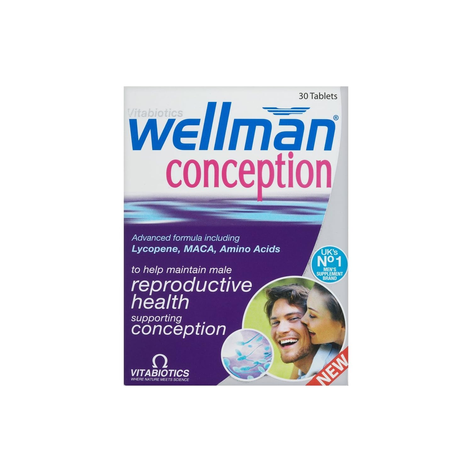 2 x Vitabiotics Wellman Conception Tablets 30 Capsules **Brand New
