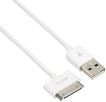 【クリックで詳細表示】iBUFFALO [iPhone，iPod，iPad]各モデル対応充電・データ通信ケーブル(USB2.0AtypetoDock)apple認証モデルホワイト1.2m BSIPC06U12WH： 家電・カメラ