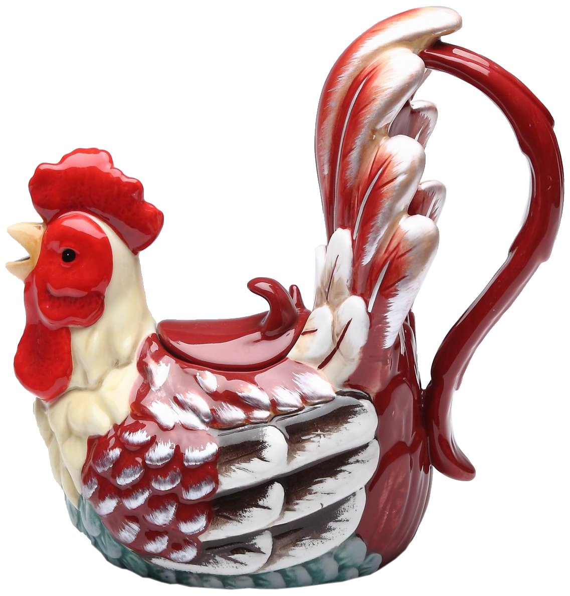 NEW Little Red Rooster Teapot, Ceramic Kitchen Tea Pot Decorative Novelty Animal eBay