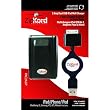 CARGADOR con CABLE RETRACTIL de PARED para iPod / iPhone / iPad, con DOBLE ENTRADA de USB, MARCA ZIPKORD, MODELO PAC2A2IP