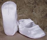 Girls Satin Shoe with Embroidered Celtic Cross