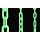 Mr. Chain 50022-50 Polyethylene Glo Green Chain, Trade Size 8, 50' Length x 2" Width
