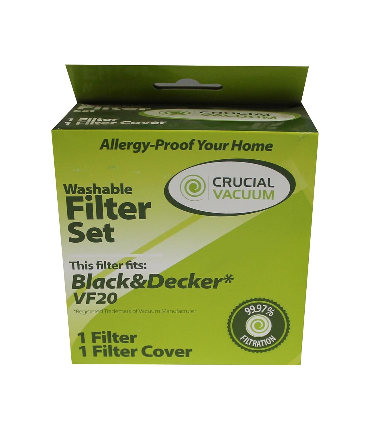 Black and Decker VF20 WASHABLE, REUSABLE VF20 DustBuster Filter Plus Cover; Comp eBay