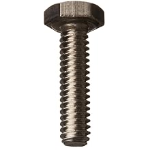 316 Stainless Steel Hex Bolt, Plain Finish, Inch, Coarse, Meets ANSI B18.2.1 Specifications