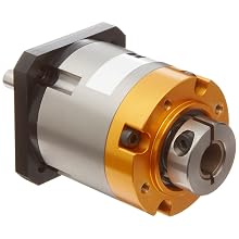 Parker PV17FE-005 In-Line Planetary Gearhead, Square Flange Face, NEMA, 5:1 Ratio, 55in-lbs Nominal Torque, 104in-lbs Acceleration Torque, 0.25" Shaft Diameter, 0.984" Shaft Length, 0.866" Pilot Diameter, 1.724" Bolt Circle, 1.909" Housing Length