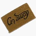 Come In/Go Away Ambigram Coir Doormat