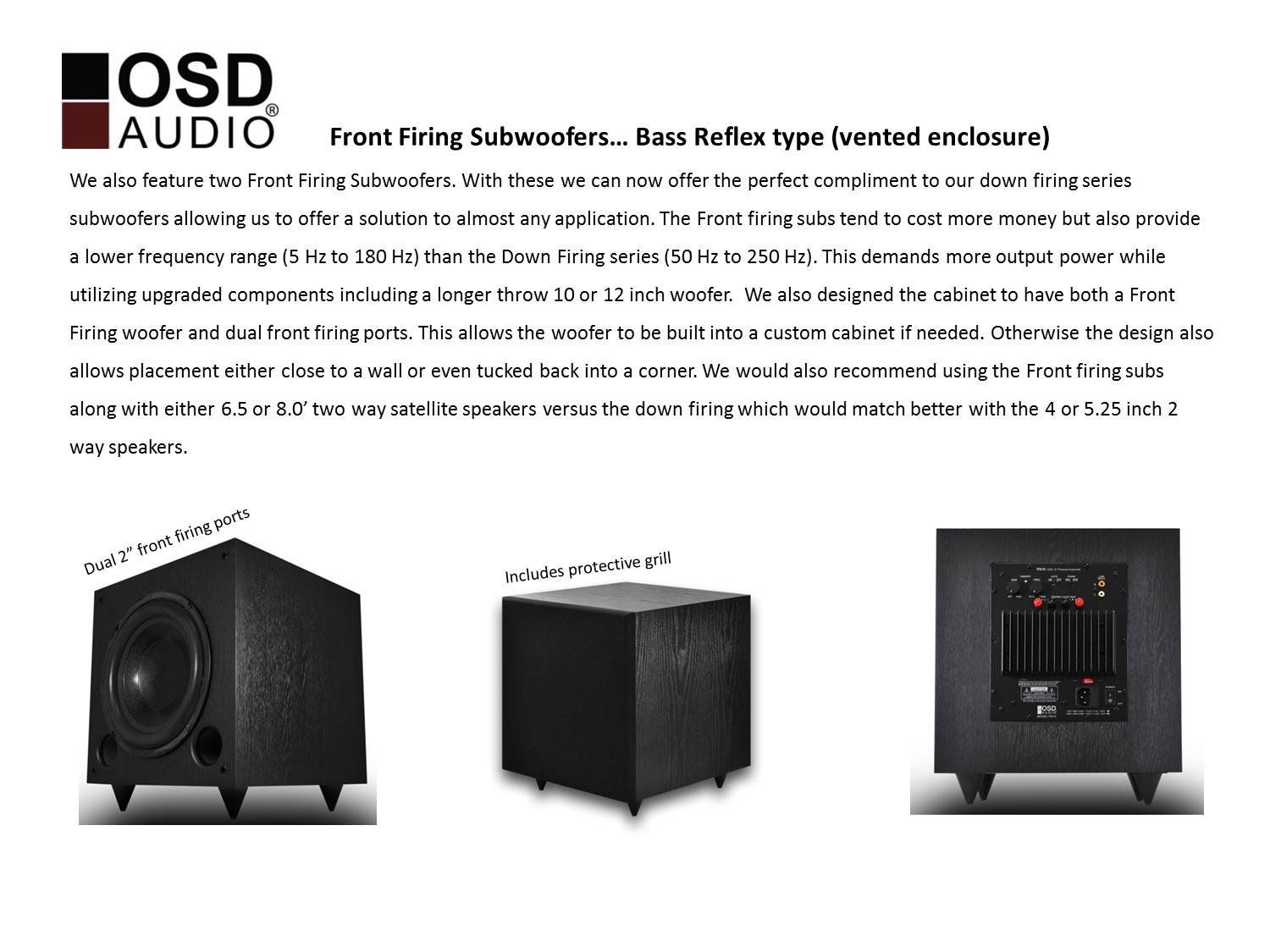 Купить OSD Audio PS High Powered Premium Home Theatre Subwoofer в