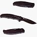 Kershaw K.O. Boa, Black Aluminum Handle, Black Blade, Plain K1580