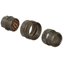 Amphenol Industrial PT06A-14-12P Circular Connector Pin, General Duty, Non-Environmental, Bayonet Coupling, Solder Termination, Straight Plug, 14-12 Insert Arrangement, 14 Shell Size, 12 Contacts