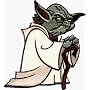 Star Wars - Yoda Standing w/ Cane - Embroidered Iron On or Sew On Patch (Disney)