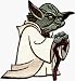  : Star Wars - Yoda Standing with Cane - Embroidered Iron On or Sew On Patch (Disney)