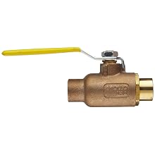 Apollo 70LF-200 Series Bronze Ball Valve, Potable Water Service, Two Piece, Inline, Lever, Solder End