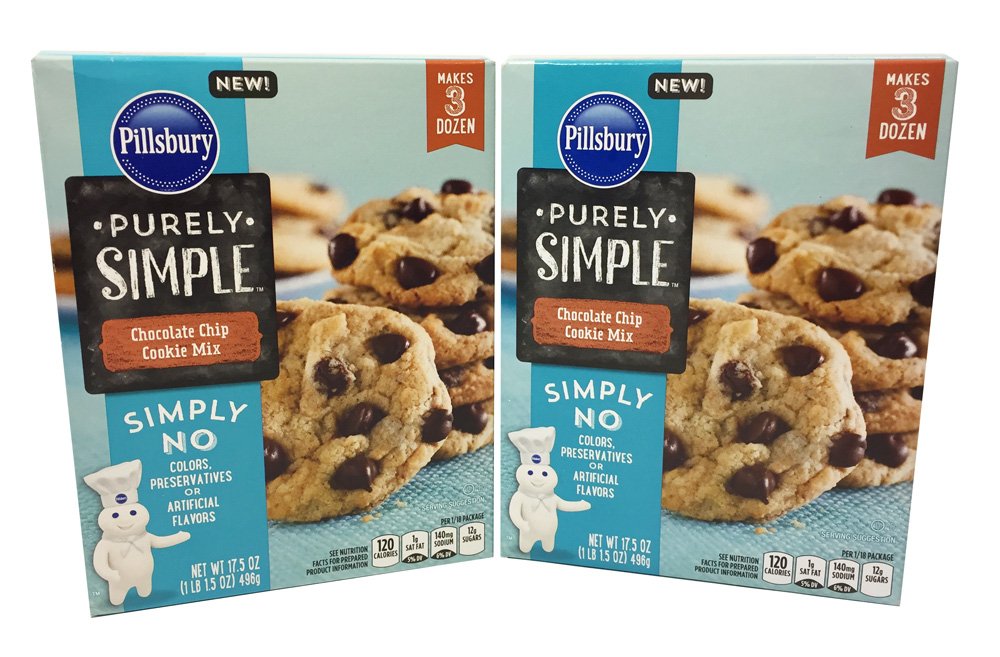 Amazon.com : Pillsbury Purely Simple Chocolate Chip Cookie Mix ...